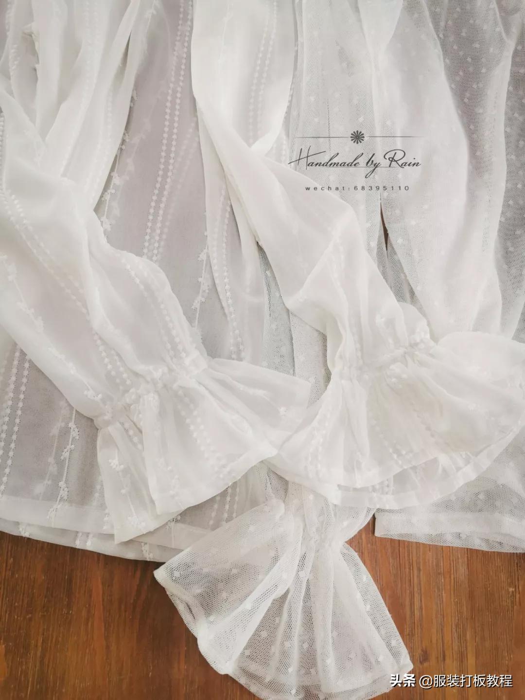 蕾丝打底衫高领制作过程,网纱洋气打底衫怎么缝制
