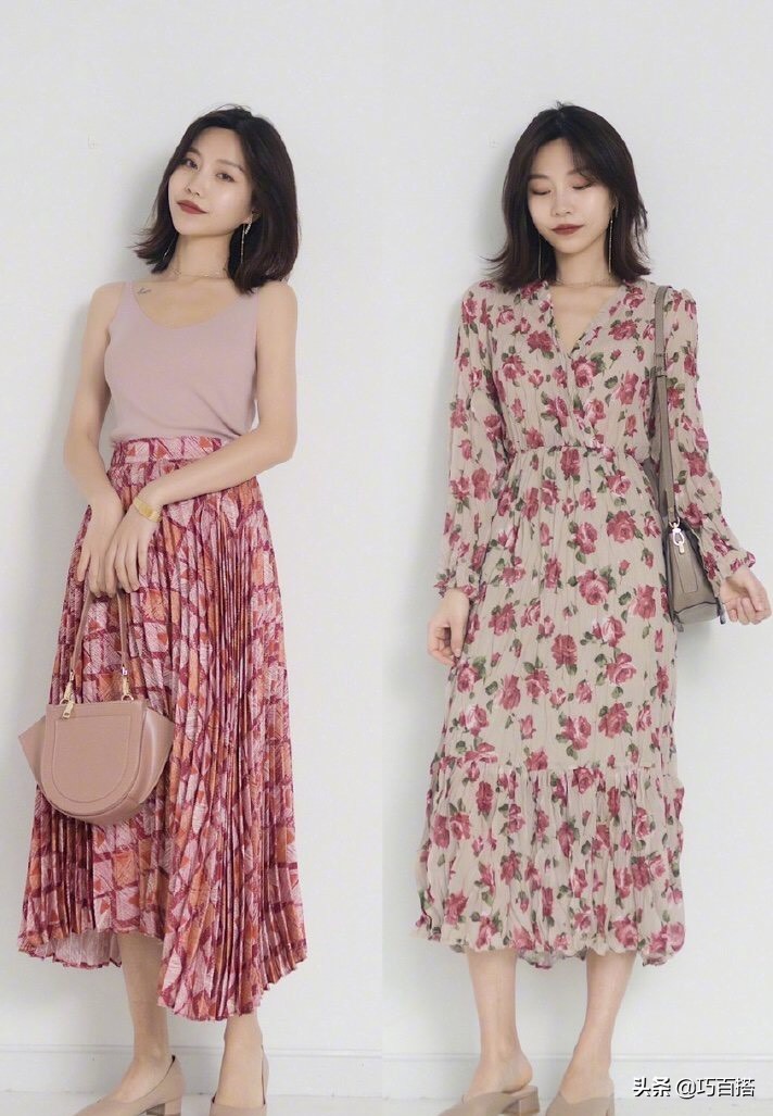 碎花裙如何穿得惊艳好看,碎花裙这样穿气质又温柔
