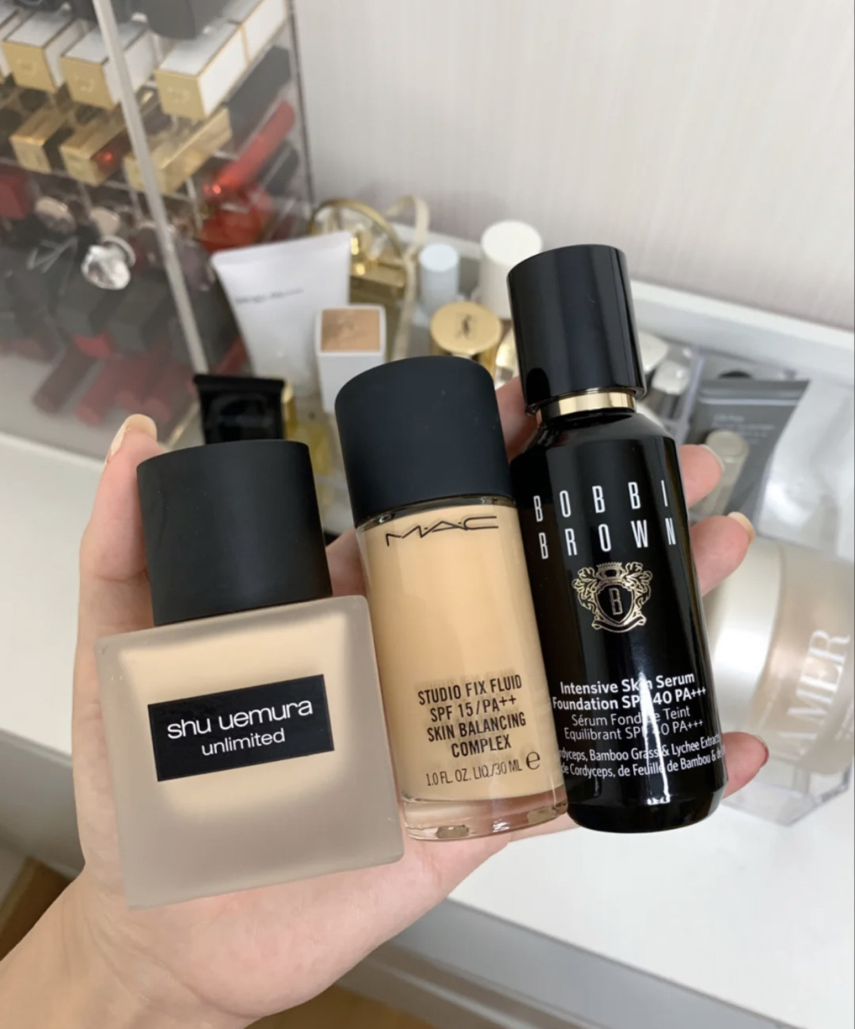 ysl皮革气垫和兰蔻菁纯气垫,公认好用的四大气垫