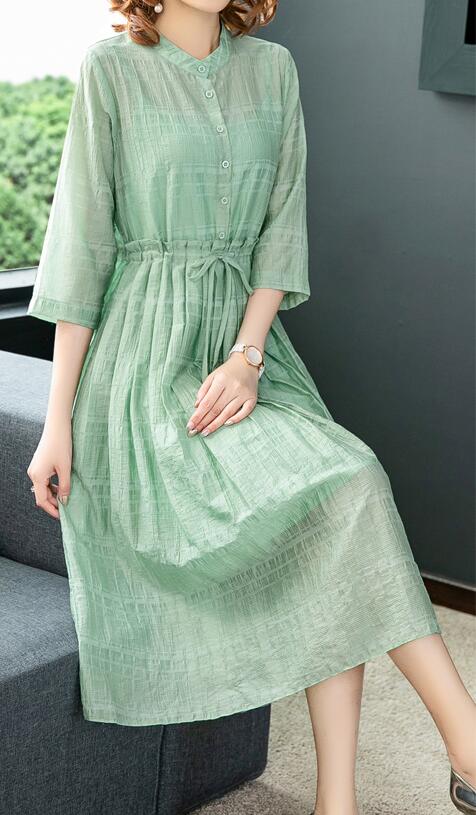 棉麻连衣裙什么颜色好看显肤色森系风格女生衣橱分享