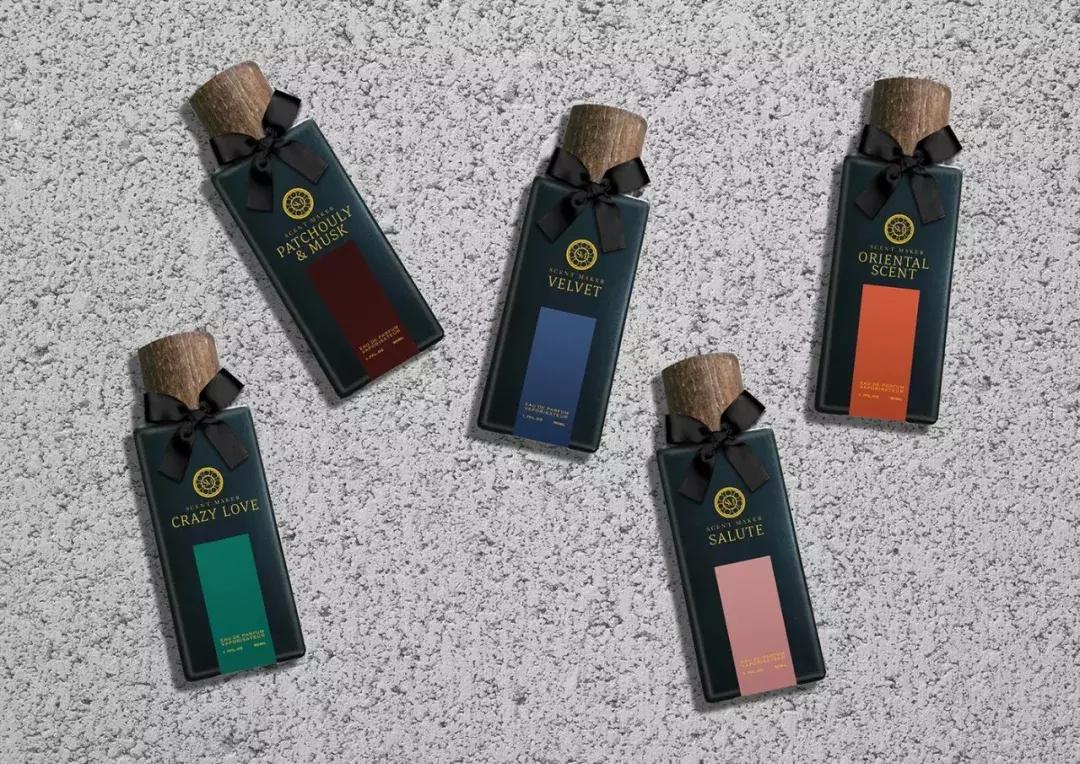 橙味香水包装设计,香水小众设计感包装