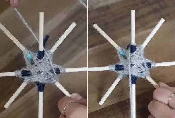 厉害，只用一次性筷子绕上毛线，开出曼荼罗花！附手工教程