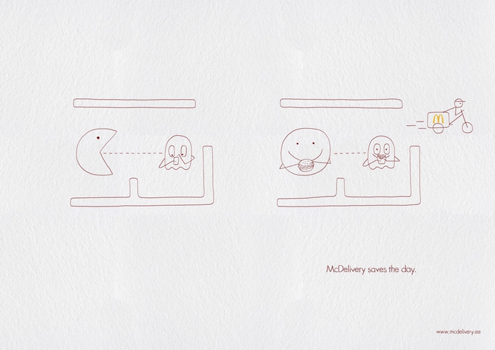 麦乐送快来救命呀!这几组平面创意有点萌