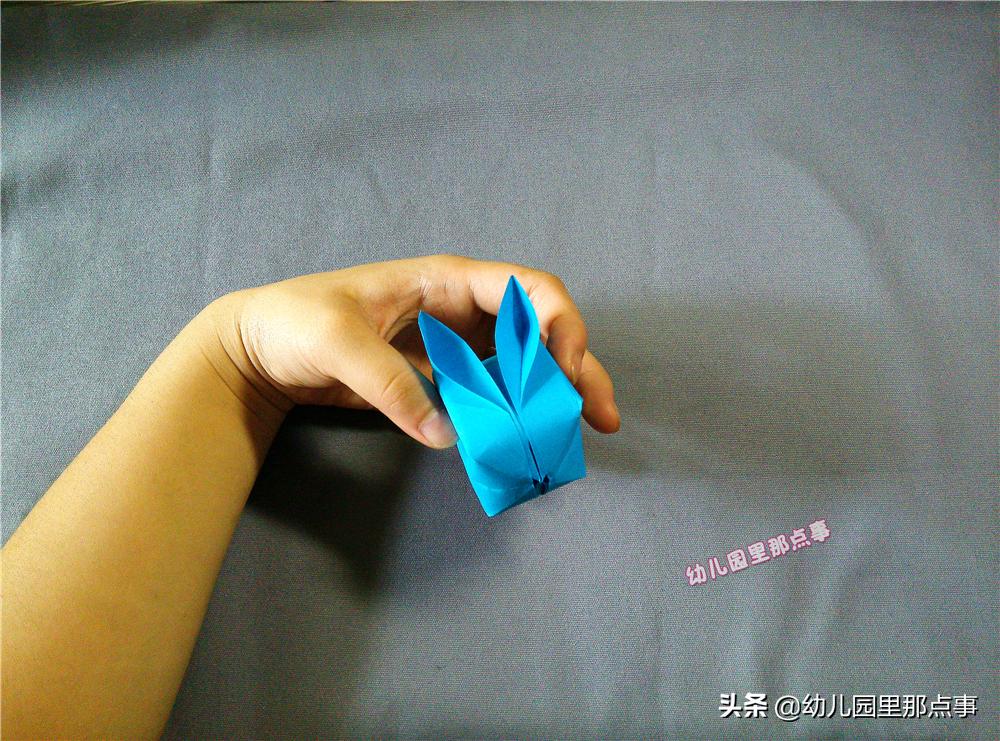 陪孩子一起玩的折纸,儿童手工折纸兔子气球