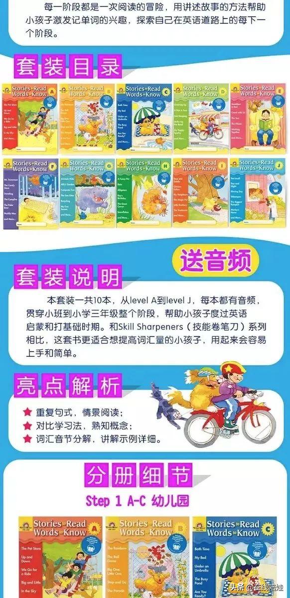 精品：美国40年历史教辅品牌Evan-Moor出品的小学英语阅读练习册