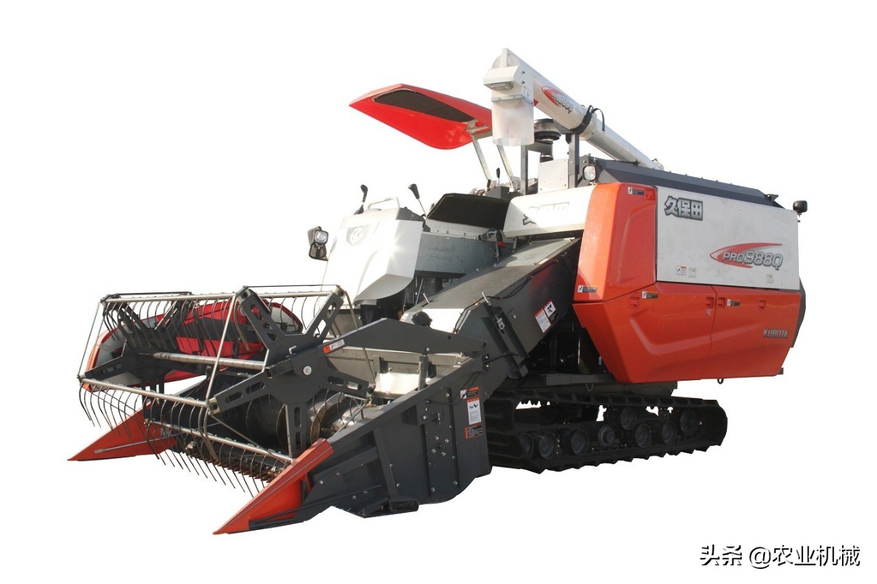 久保田履带联合收割机怎么样,国内低配版久保田收割机