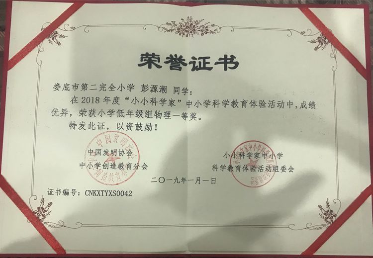 全国小小科学家决赛视频,2016年小小科学家获奖名单