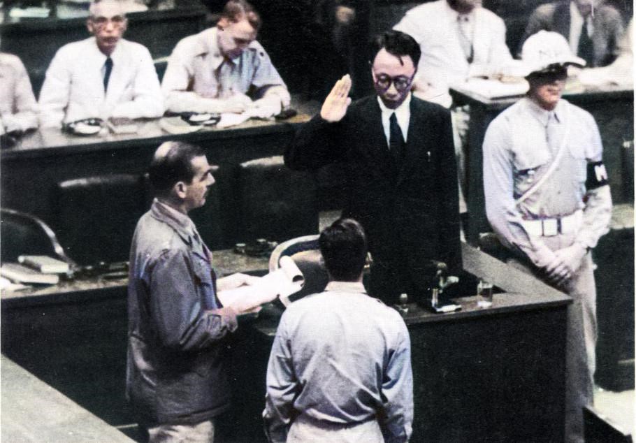 战犯老照片,处决日本七大战犯影像