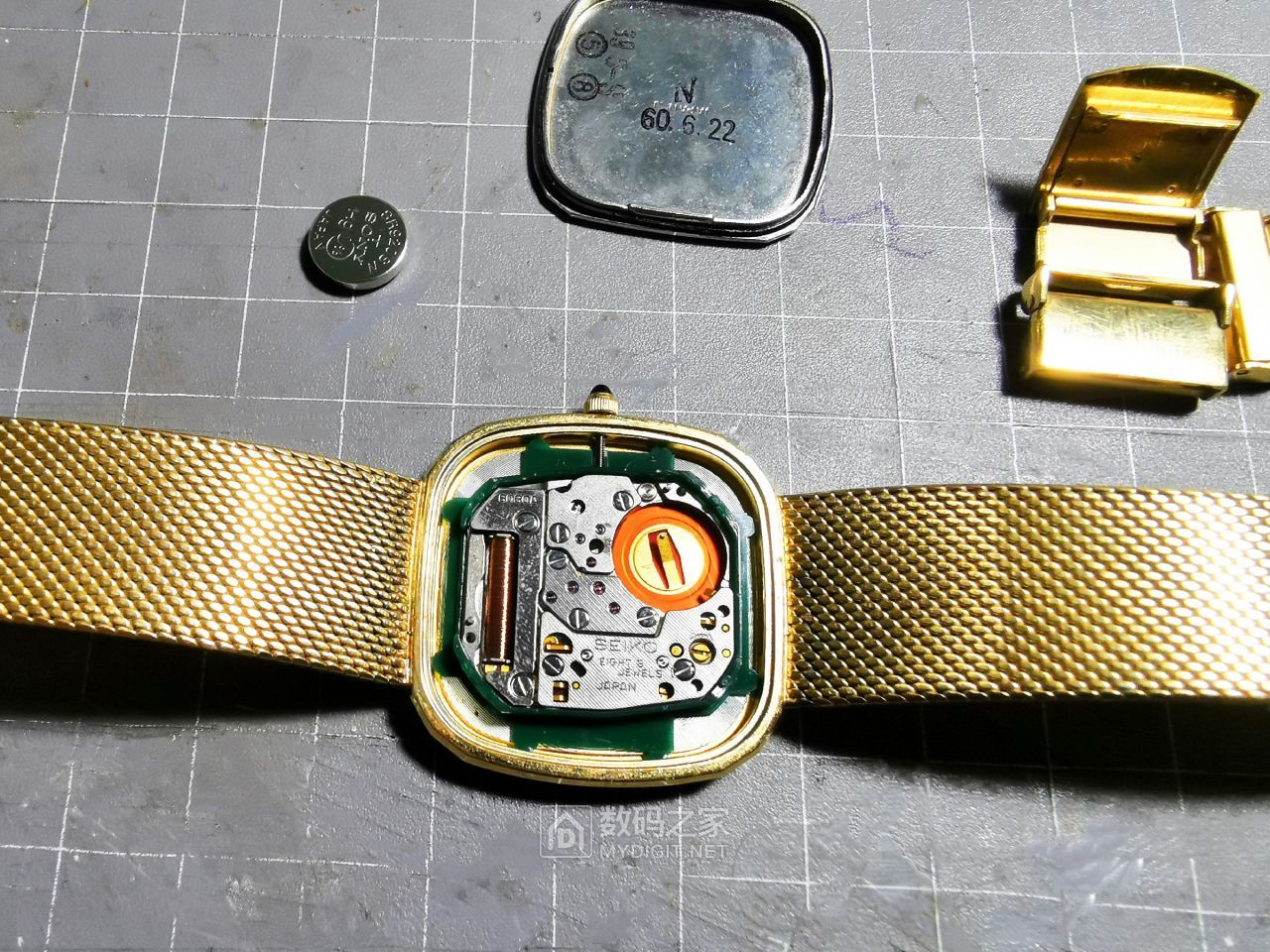 收了一块机械表,精工dolce7730石英机芯参数
