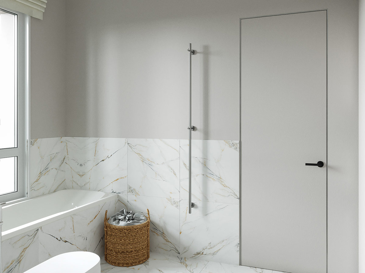 高级蓝调公寓设计，不足90㎡的单卧室竟能如此有格调