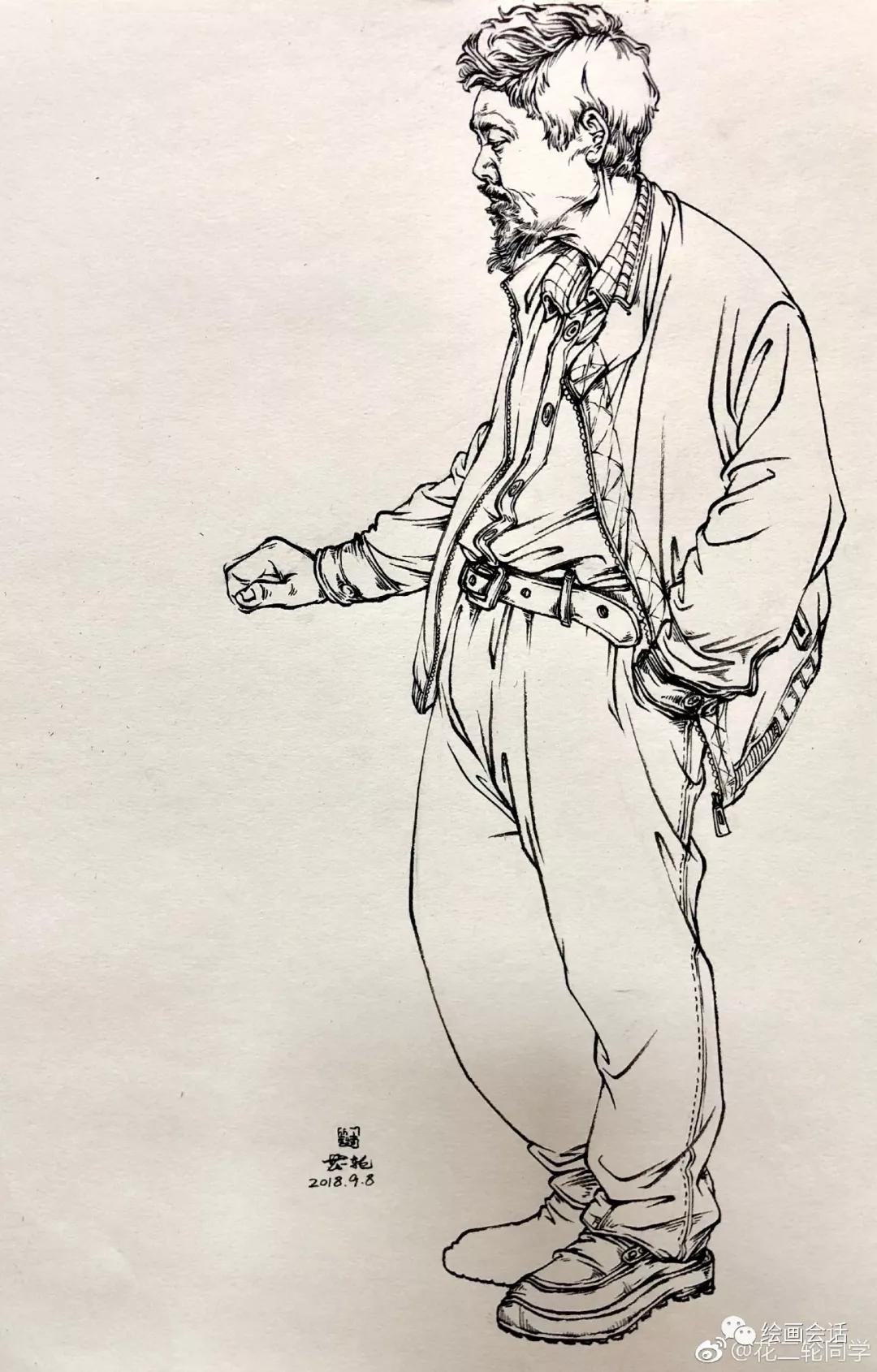 简单钢笔山水速写临摹图片,钢笔速写临摹推荐