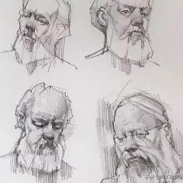 大师的素描线条,大师的素描几何体