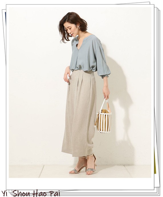 夏季亚麻宽松洋气7分裤,亚麻棉牛仔直筒裤穿搭