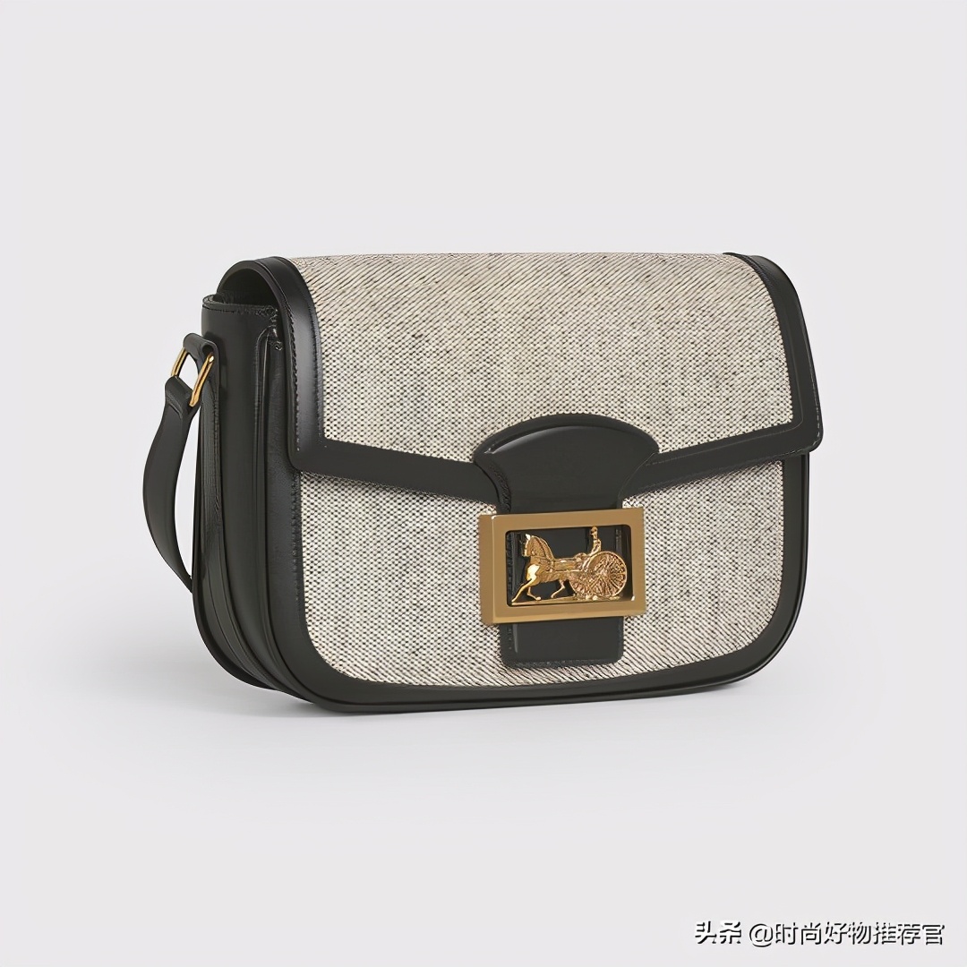 celine标志印花横款手袋,celine新款牛皮革手袋