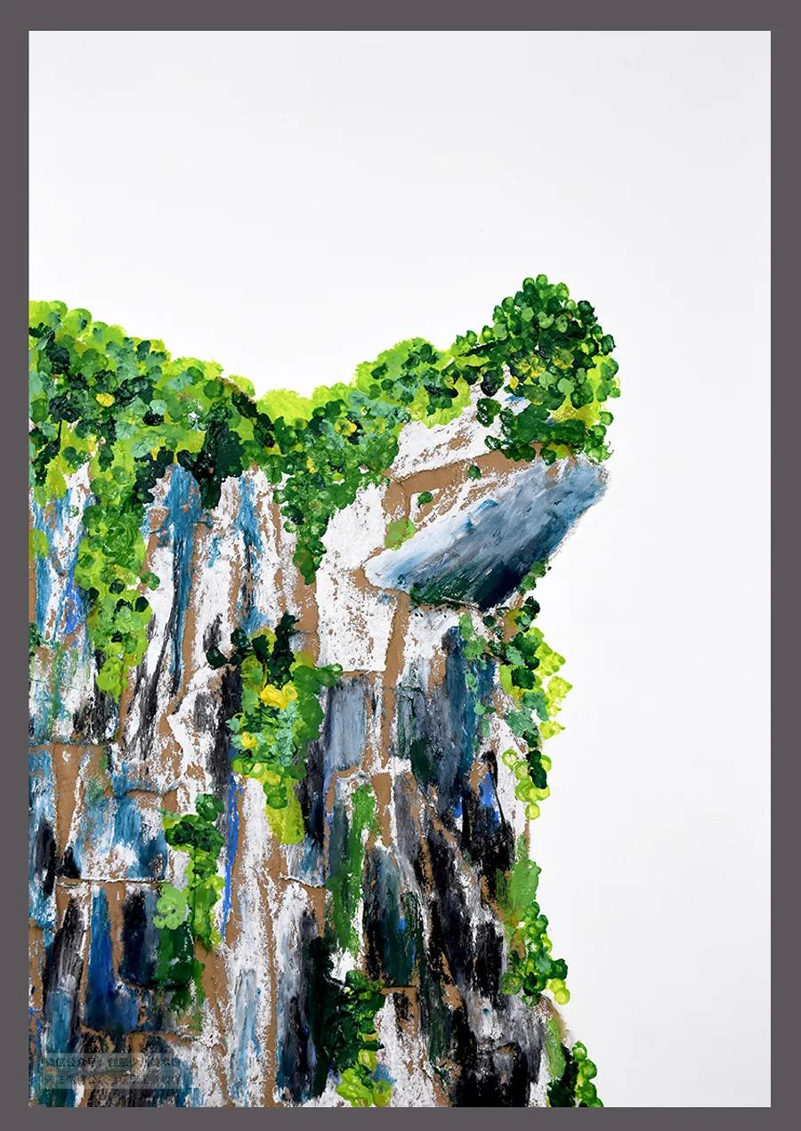 儿童水墨风景画入门简易范画,一起画多彩的儿童山水风景画