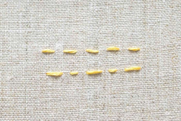 刺子绣入门针法教程,刺绣针法结粒绣教程