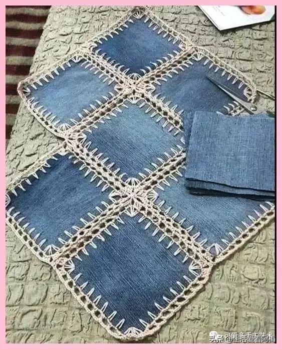 牛仔裤旧物改造手工制作小学生,废旧牛仔裤各种改造图解