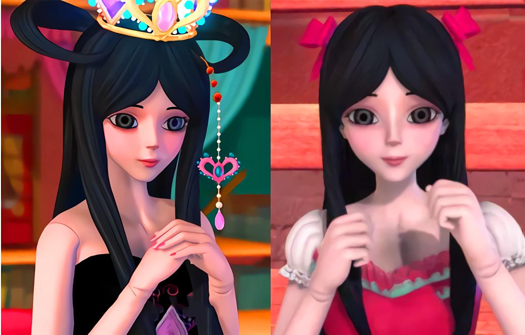 当叶罗丽仙子都换上菲灵的发型时,当叶罗丽仙子们来到人类世界