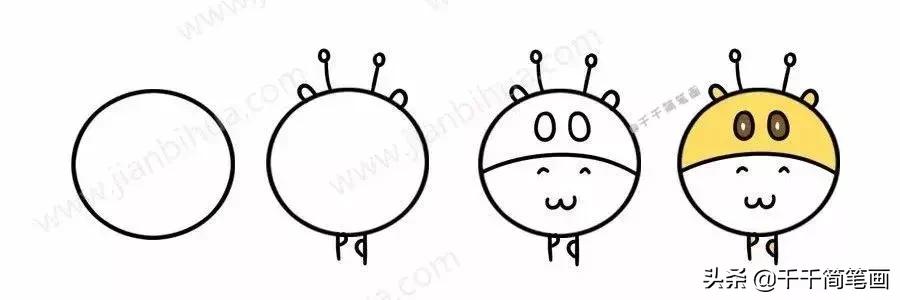 各种小动物头像简笔画图片,简笔画小动物情侣头像