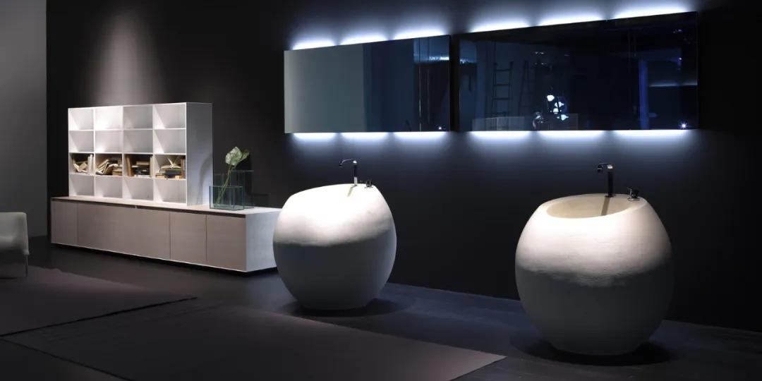 高颜值小型洗手池一体,100款超美的景观雕塑