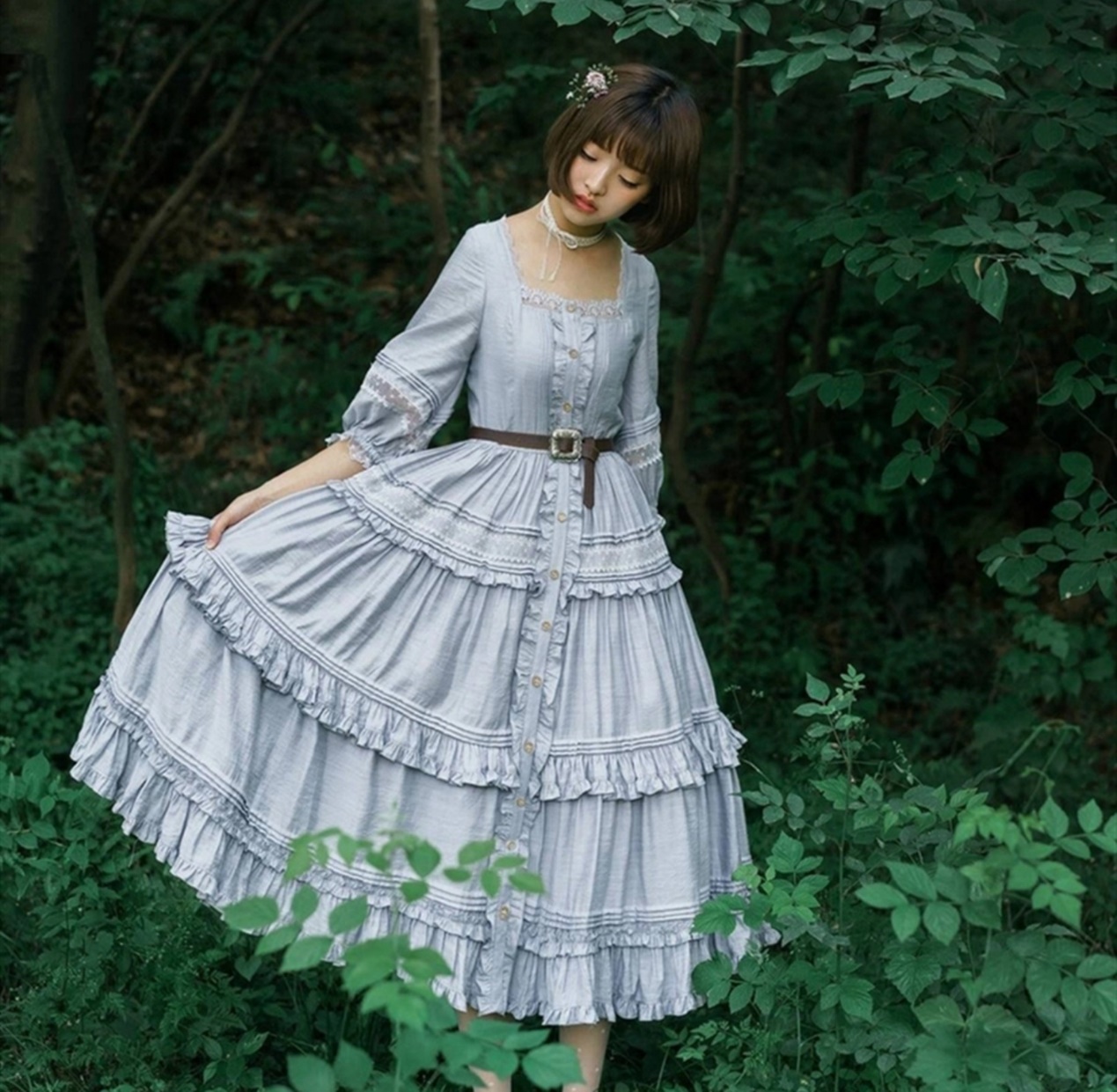 lolita裙子怎么穿教程,lolita裙子冬季穿搭