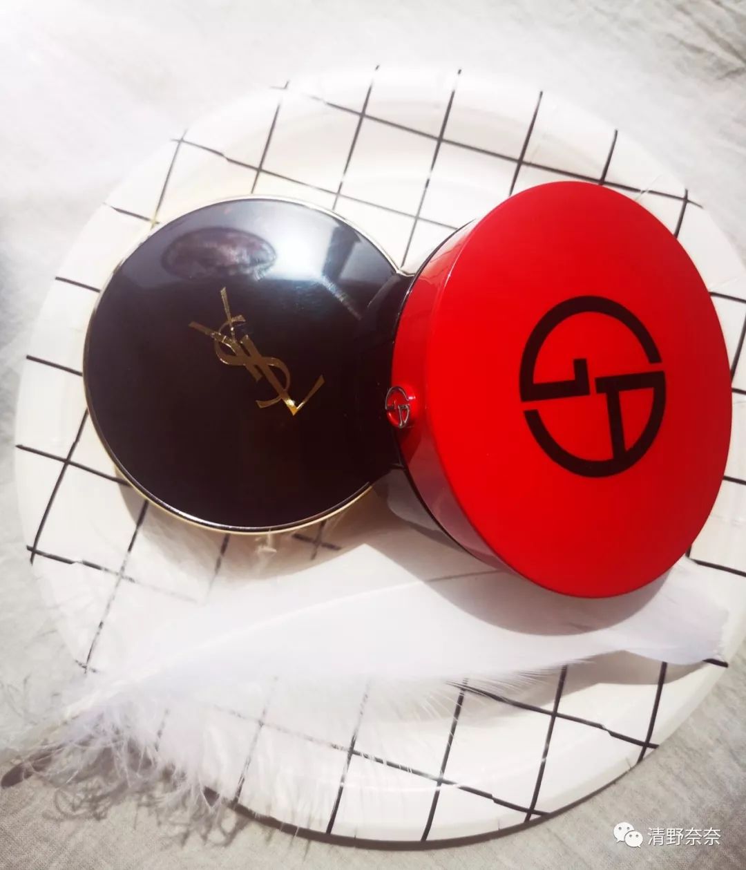 ysl圣罗兰羽毛气垫和阿玛尼红气垫,圣罗兰气垫测评排行榜最新