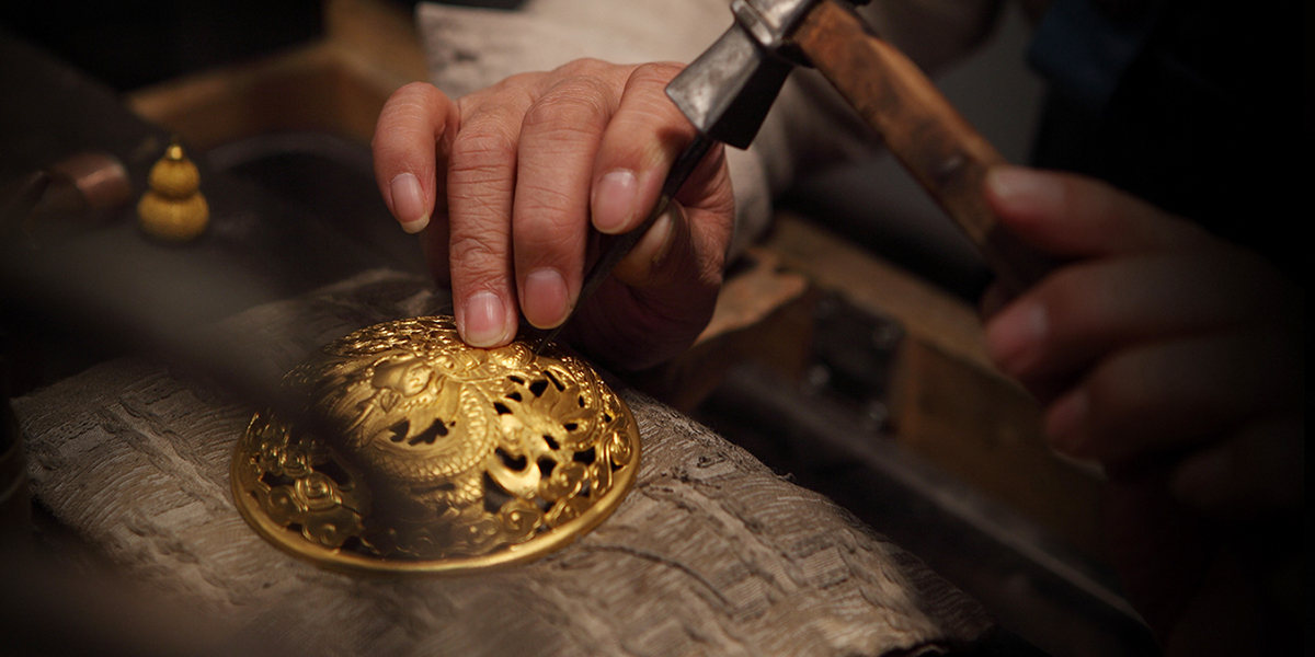 什么是古法祥瑞金器,古法黄金加工工具