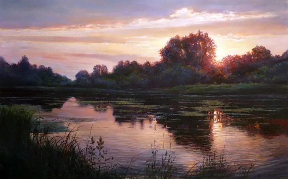 世界著名大师花卉油画,油画漂亮风景画