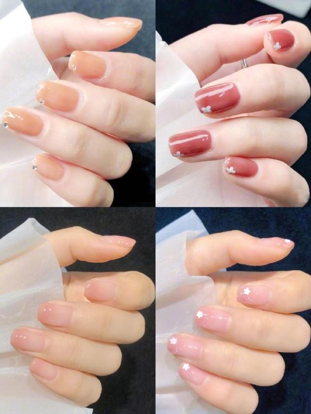 40到50岁干净显白美甲颜色,2021最火美甲显白颜色渐变图片