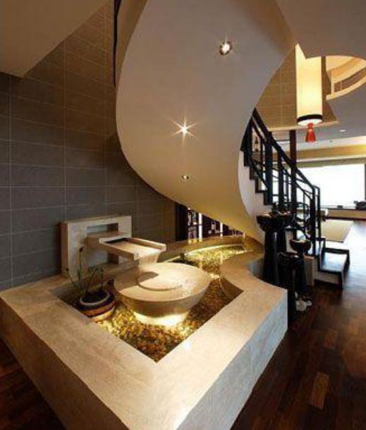 家中小院池塘布置,客厅布置小房间