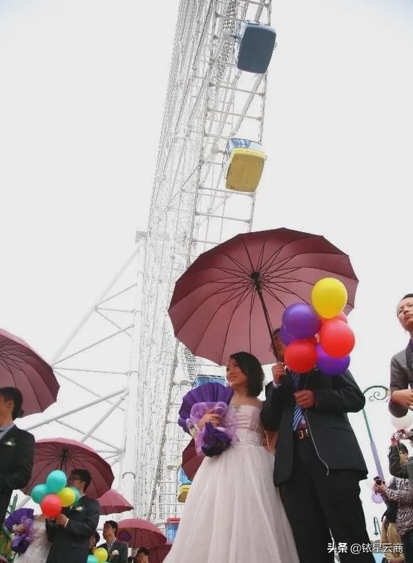 香槟色摩天轮婚礼,摩天轮婚礼