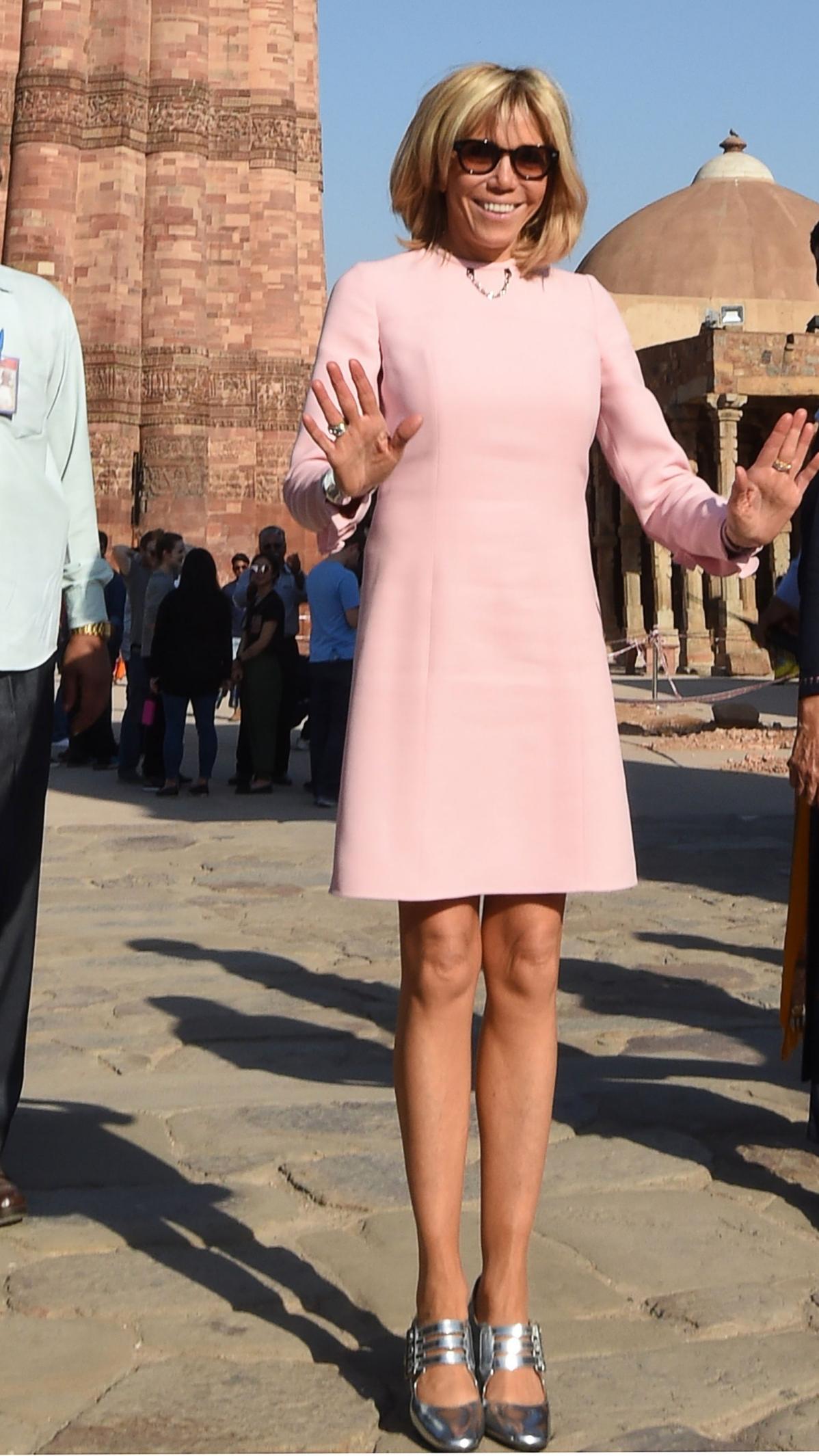 布丽吉特马克龙年轻的照片,布丽吉特马克龙身材