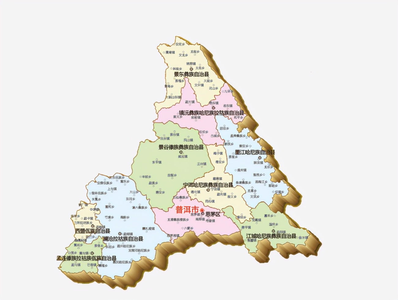 普洱人文地理介绍,云南普洱地理地形