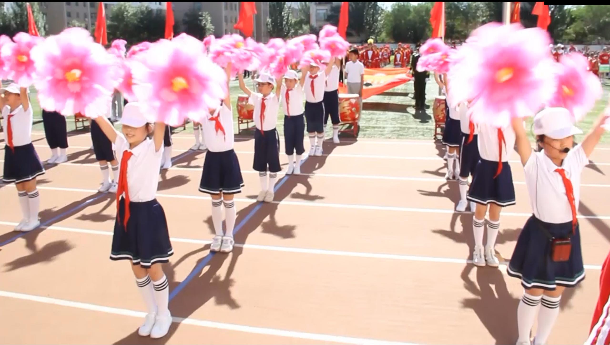 包头包钢实验一小运动会开幕式,包钢实验一小全员运动会