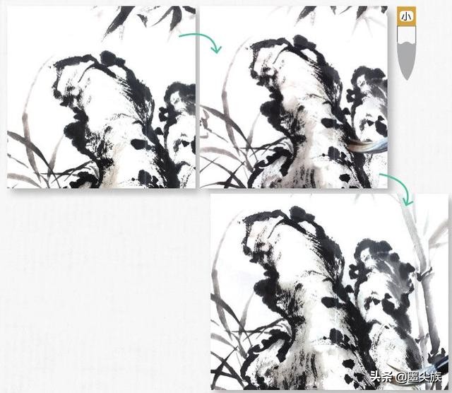 兰竹组合水墨画,兰竹图怎么画好看