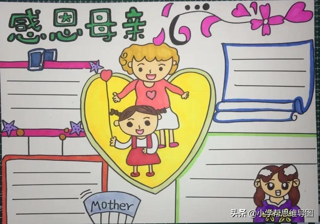 关于母亲节的手抄报又漂亮又简单,关于母亲节手抄报的文案短句