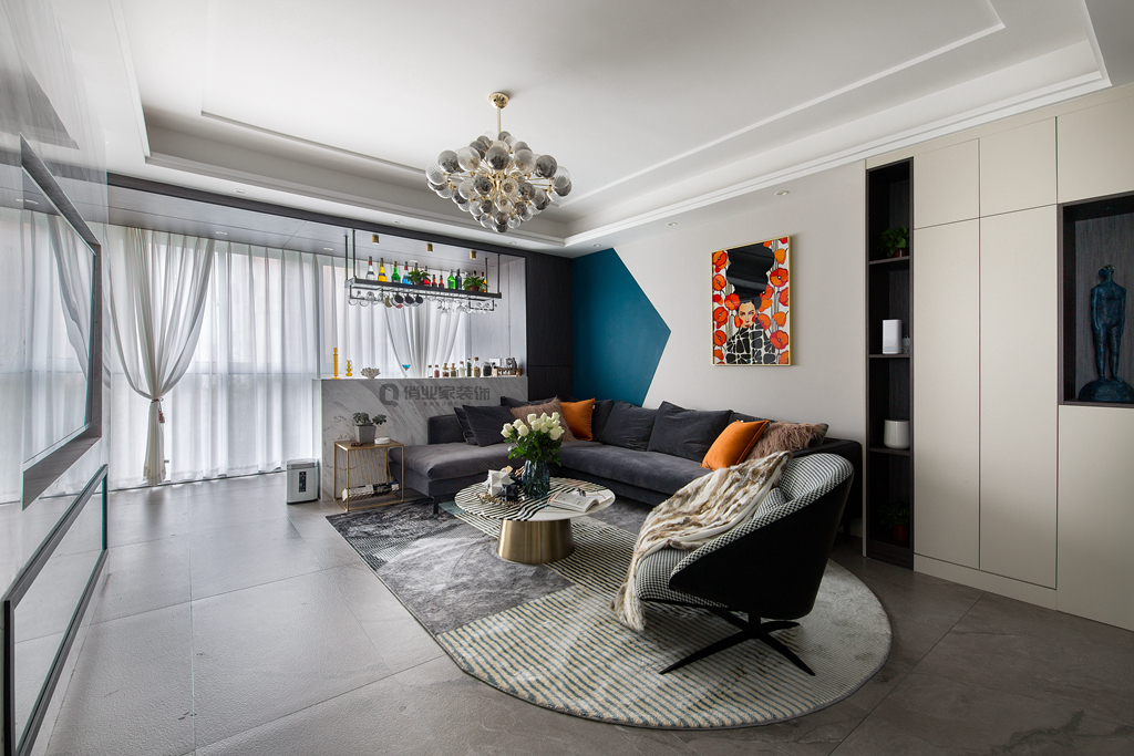 江景房装修现代轻奢风140平,90平米现代轻奢小户型25万