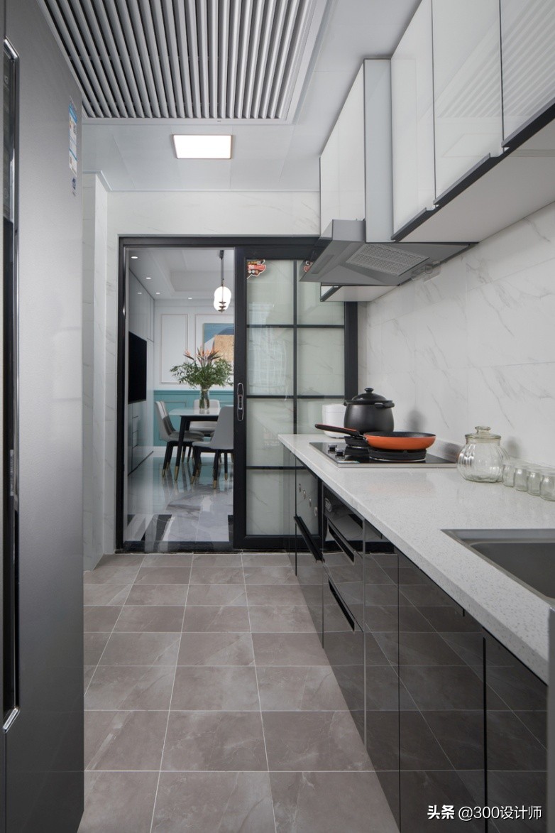 王城炫作品：125m²三室一厅，美式轻奢风，实用与颜值并存的空间