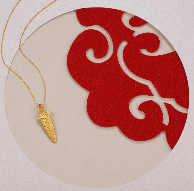 纯金剑,越王剑吊坠