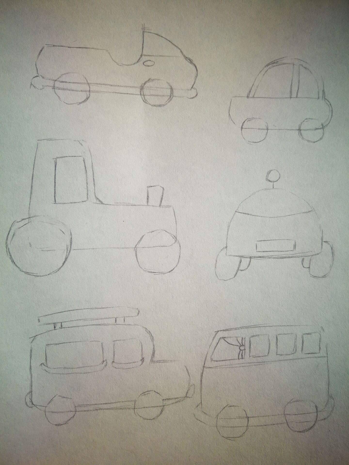 孩子喜欢的车画一画,孩子喜欢画车