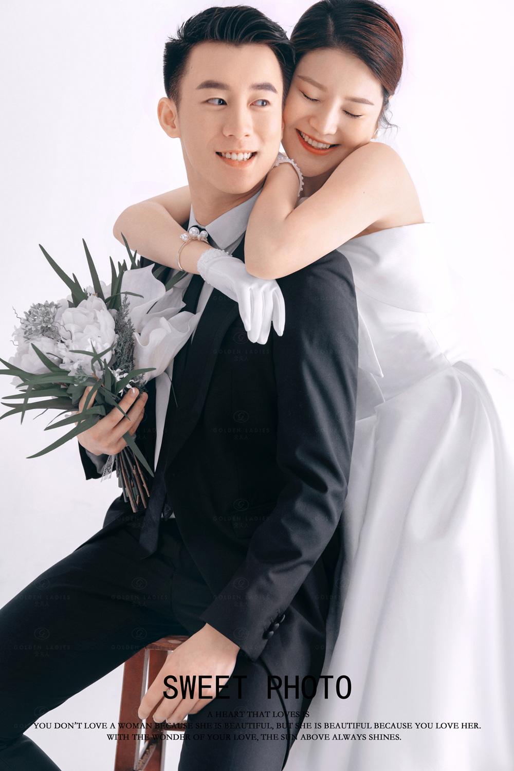 极简光影婚纱照氛围好太绝了,值得珍藏一生的室内婚纱照