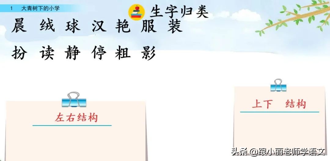大青树下的小学重要背诵内容,大青树下的小学必会知识点