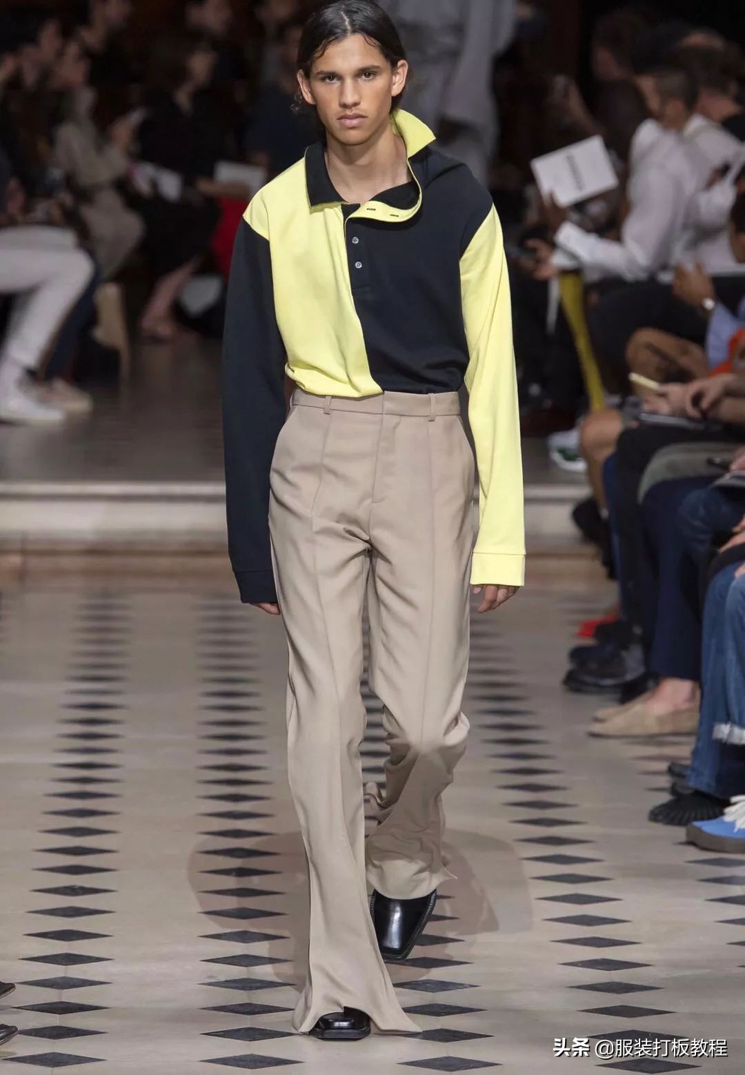 拼接设计潮流套装,拼接服装系列款式图大全