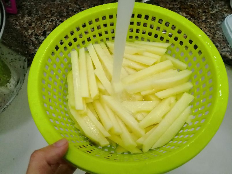 无油炸薯条烤箱版,烤箱版薯条直接烤