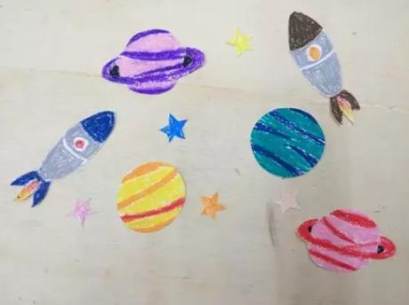 银河系简易绘画教程,连画六个星空画的绘画教程