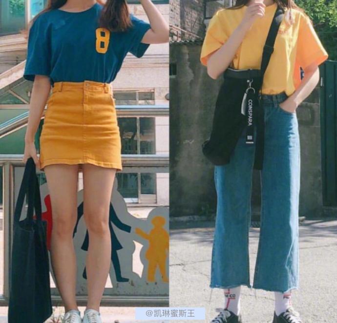 时尚百搭t恤衫穿搭,t恤穿搭小技巧图文