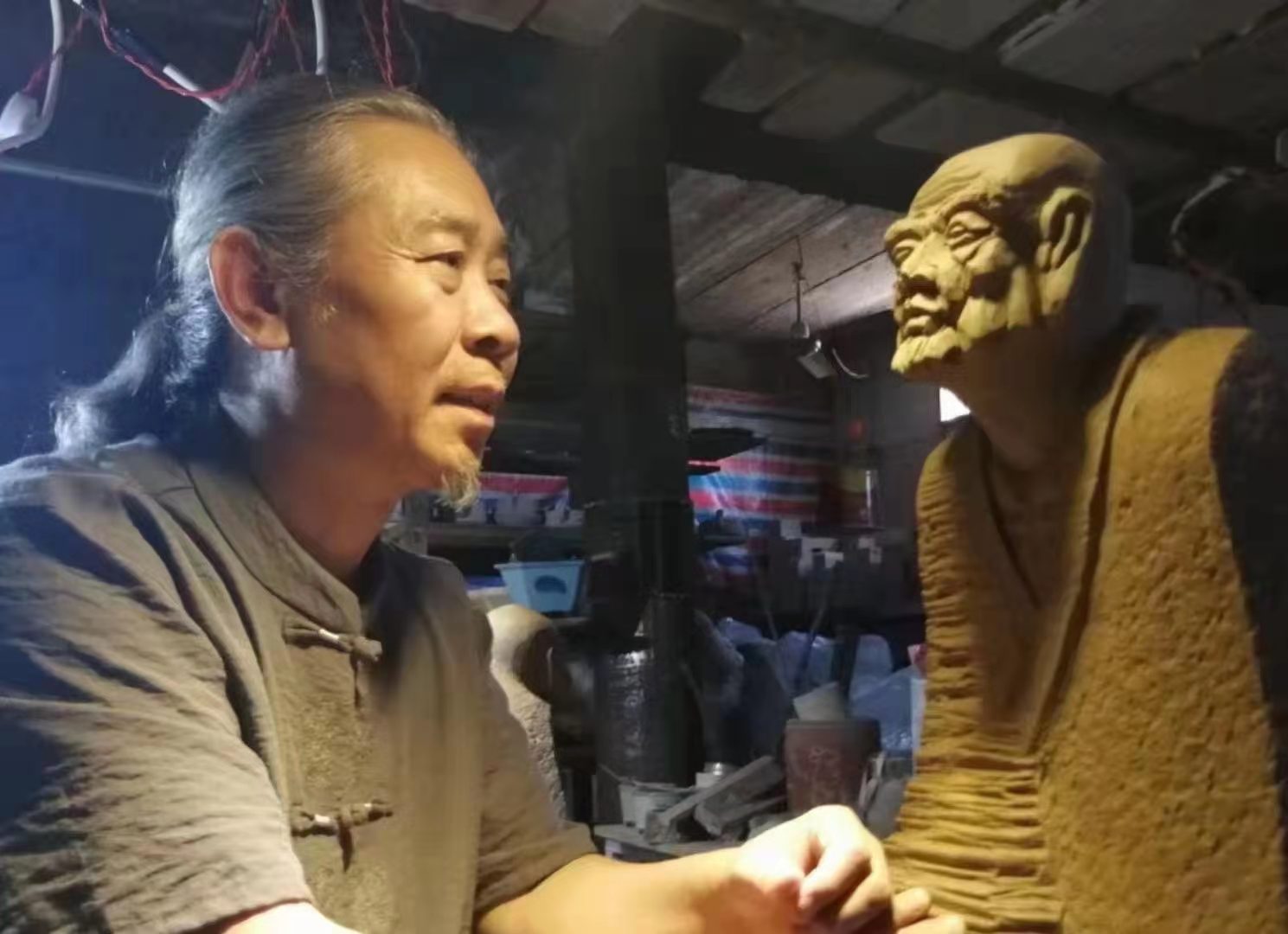 钧瓷瓷器窑变艺术,钧瓷大师贺文奇梅瓶