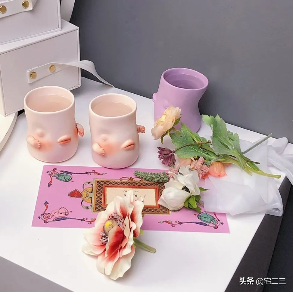 杯子ins高颜值小众家用,独特小众杯子