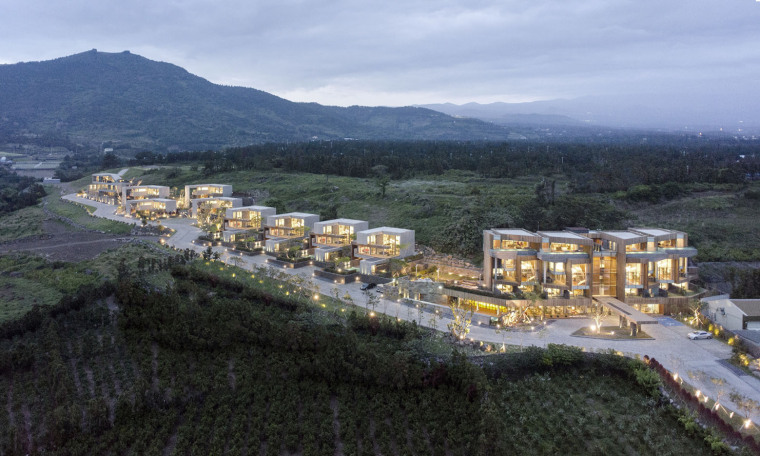 济州岛的贝希泳池别墅,韩国济州岛海景独栋大别墅