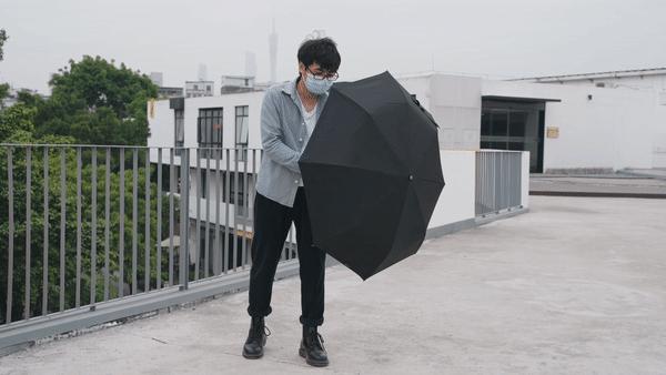 这才是全自动雨伞,自动收伞的懒人伞
